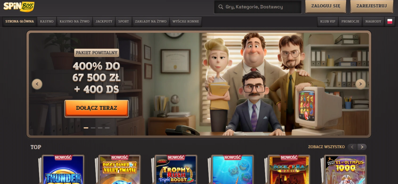 SpinBoss Casino – panel użytkownika